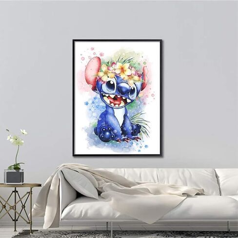 DIY 5d Diamond Painting Kits for Adults,Full Drill Crystal Diamond Dots Art Kit Cross Stitch Embroidery Paint with Diamonds Crafts for Kids and Beginners Home Decor（Canvas Size: 11.8 X 15.75 Inch） in Kuwait