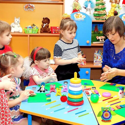 مجموعة أدوات DIY مكونة من 37 قطعة من الطين، 24 قطعة من قوالب قطع الطين البوليمر، 9 قطع أداة نحت الطين، قطعتان من كاشطات الطين، قطعة واحدة من لوح دعم الأكريليك، بكرة طين أكريليك لصناعة الفخار الطيني in Kuwait