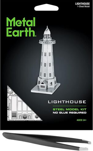 Metal Earth Lighthouse 3D Metal Model Kit Bundle with Tweezers Fascinations in Saudi Arabia