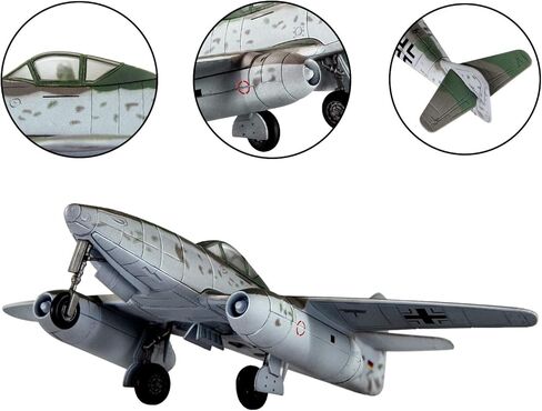 1/72 Messerschmitt Me 262A Fighter Attack Plane Diecast Military Models Metal Airplane Models for Collection or Gift in Kuwait