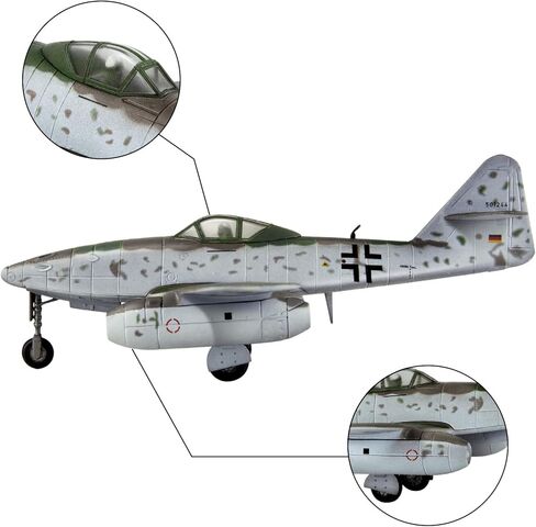 1/72 Messerschmitt Me 262A Fighter Attack Plane Diecast Military Models Metal Airplane Models for Collection or Gift in Kuwait