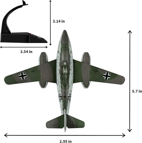 1/72 Messerschmitt Me 262A Fighter Attack Plane Diecast Military Models Metal Airplane Models for Collection or Gift in Kuwait