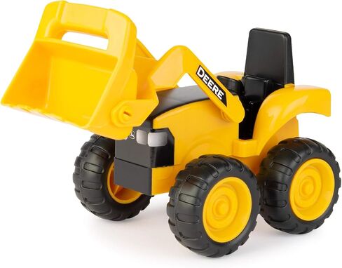 John Deere Dump Truck Toy and Toy Tractor with Loader - Sandbox Toys for Kids - Yellow - Ages 18 Months and Up - 6 Inch, Construction, 2 Count in Saudi Arabia