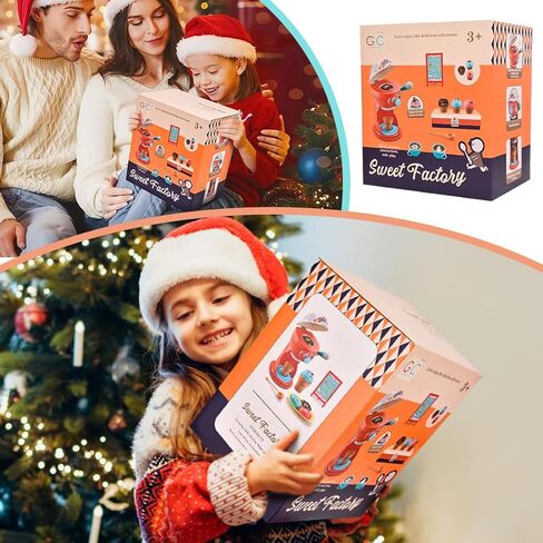 مجموعة ألعاب الآيس كريم 61 قطعة من G.C للأطفال الصغار التظاهر باللعب صانع الآيس كريم متجر مكافحة المئزر مغرفة الحلوى الغذاء اكسسوارات المطبخ Playset الفتيات الفتيان هدايا عيد ميلاد ل3 4 5 6 سنوات من العمر in Kuwait