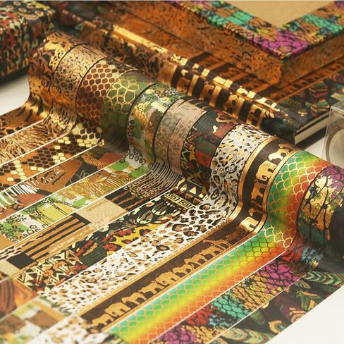 Loving Basso Vintage Washi Tape Set 20 Rolls,Black Decorative Washi Tape for Scrapbooking Supplies,Old Newspaper Antique Retro Wide Masking Tape Sets for Bullet Journal, Planner, DIY Crafts in Kuwait