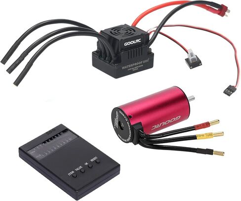 GoolRC الأصلي S3670 2850KV محرك بدون فرشاة بدون مستشعر 120A بدون فرشاة ESC ومجموعة بطاقة البرنامج لشاحنة سيارة RC 1/8 in Kuwait