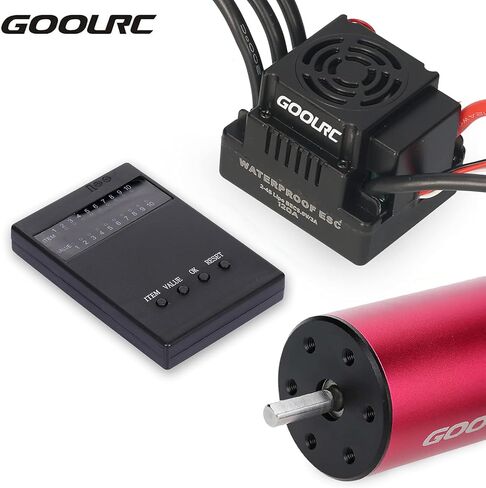 GoolRC الأصلي S3670 2850KV محرك بدون فرشاة بدون مستشعر 120A بدون فرشاة ESC ومجموعة بطاقة البرنامج لشاحنة سيارة RC 1/8 in Kuwait