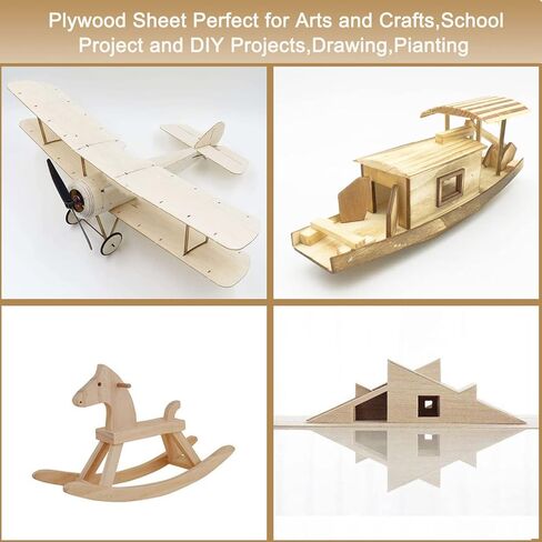 Yeecheng 12 حزمة من صفائح خشب الزيزفون غير المكتملة مقاس 12 × 12 بوصة للحرف اليدوية، صفائح خشب رقائقي سميكة مقاس 1/16 بوصة مع أسطح ناعمة وألواح خشبية مربعة للحلي الخشبية DIY والرسم والنماذج المعمارية. in Kuwait