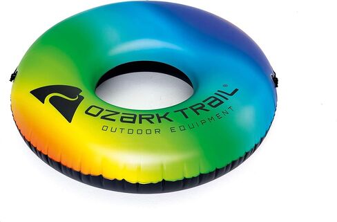 Ozark Trail River Tube , Inflatable Water Float Loungh Device for Pool , Lake , Outdoor Fun Sport and Activities , Rainbow Multi Colors in Saudi Arabia
