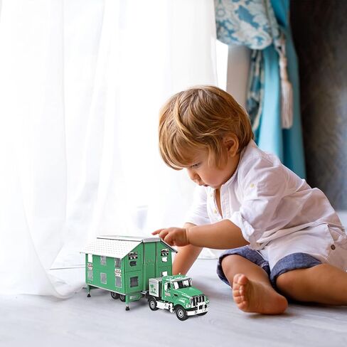 لعبة سيارة شاحنة التخييم الفاخرة من FUBARBAR - لعبة سيارة RV معدنية قوية مثالية للأولاد والبنات بعمر 3 4 5 6 سنوات - مغامرات رائعة أثناء اللعب (أحمر) in Kuwait