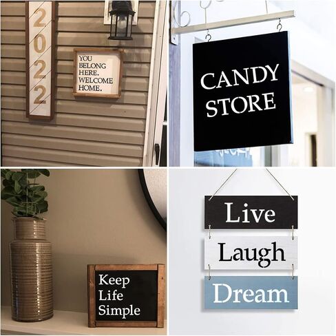 1 Inch Alphabet Letter Stencils for Painting - 70 Pack Letter and Number Stencil Templates with Signs for Painting on Wood, Reusable Letters and Numbers Stencils for Chalkboard Wood Signs & Wall Art in Saudi Arabia