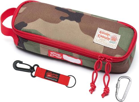Rough Enough Small Pencil Case for Adults Boys Preppy Teens School Office Stationary Art Supplies Cordura Army Camo in Saudi Arabia