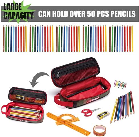 Rough Enough Small Pencil Case for Adults Boys Preppy Teens School Office Stationary Art Supplies Cordura Army Camo in Saudi Arabia