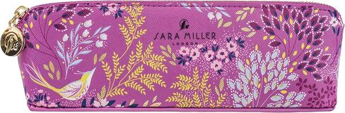 Portico Designs Pencil Case Sara Miller London Faux Leather Small Zippered Pouch, Purple in Kuwait