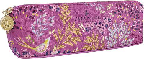 Portico Designs Pencil Case Sara Miller London Faux Leather Small Zippered Pouch, Purple in Kuwait