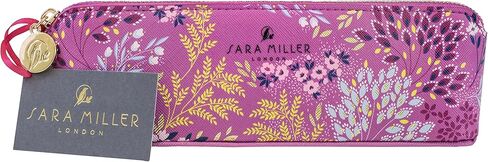 Portico Designs Pencil Case Sara Miller London Faux Leather Small Zippered Pouch, Purple in Kuwait