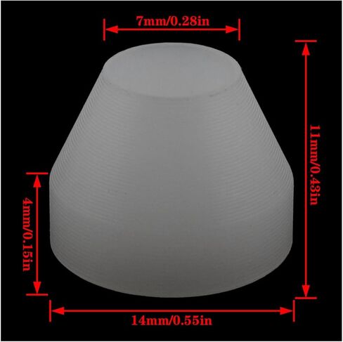 12 قطعة من بطانات القلم الأبيض من Fengxiaomin، بطانات أقلام متينة غير لاصقة لتدوير قلم التشطيب CA (الارتفاع 0.43 بوصة /11 مم، القطر 0.55 بوصة /14 مم) in Kuwait