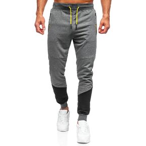 بنطال رياضي رجالي من Insenver، سروال رياضي للتدريب على صالة الألعاب الرياضية، بنطال رياضي مناسب للركض للرجال مع جيوب بسحاب in Kuwait