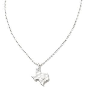 كيندرا سكوت تكساس قلادة قصيرة قلادة فضية الروديوم مقاس واحد in Kuwait