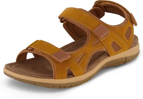CUSHIONAIRE Pace Comfortable Walking Sandals for Women with Arch Support and Adjustable Straps in Saudi Arabia