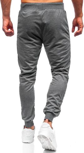 بنطال رياضي رجالي من Insenver، سروال رياضي للتدريب على صالة الألعاب الرياضية، بنطال رياضي مناسب للركض للرجال مع جيوب بسحاب in Kuwait