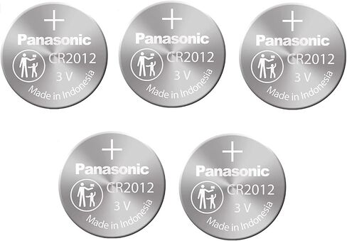 Panasonic CR2012 3 Volt / 3V Lithium Coin Battery 1PACK X 5PCS in Saudi Arabia