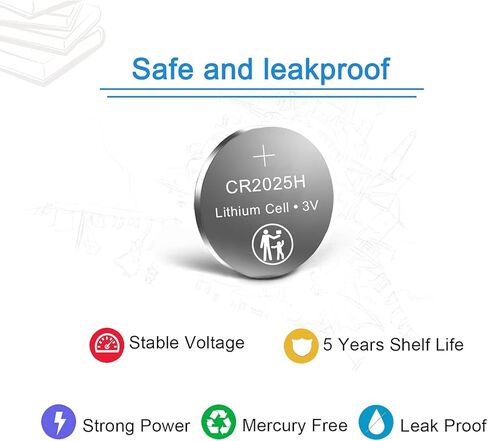 【ضمان لمدة 5 سنوات】بطارية ليثيوم SURPOWER CR2025 3V لحزمة المفاتيح 2025-10 in Kuwait