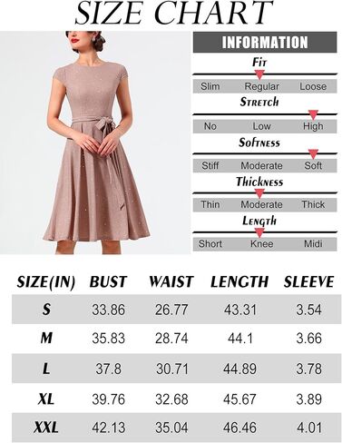 فساتين Dressystar الرسمية للنساء الترتر خمر 1950s ريترو كاب كم كوكتيل مساء حفل زفاف حفلة موسيقية اللباس in Kuwait