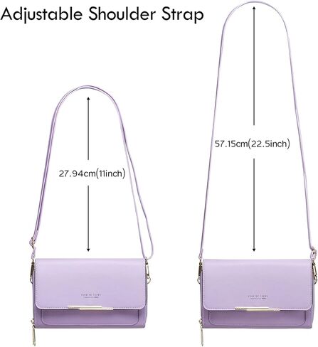 Roulens Small Crossbody Bag for Women,Cell Phone Purse Women's Shoulder Handbags Wallet Purse with Credit Card Slots in Kuwait