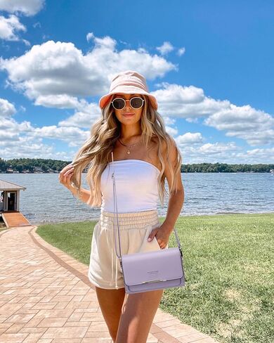 Roulens Small Crossbody Bag for Women,Cell Phone Purse Women's Shoulder Handbags Wallet Purse with Credit Card Slots in Kuwait