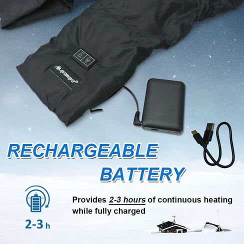 ayamaya Heated Scarf with Hidden Hat - Wireless Heating Pad with 5000mAh Rechargable Battery, Lightweight Winter Warm Scarves in Saudi Arabia