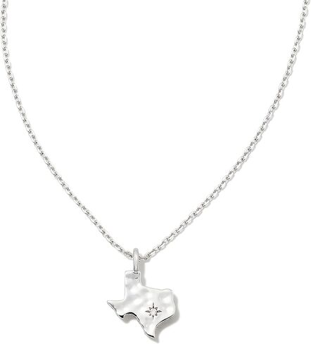 كيندرا سكوت تكساس قلادة قصيرة قلادة فضية الروديوم مقاس واحد in Kuwait