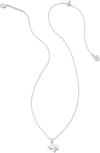 كيندرا سكوت تكساس قلادة قصيرة قلادة فضية الروديوم مقاس واحد in Kuwait