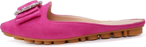 VYKF Mules for Women Flats Comfortable Slip on Backless Loafers Closed Toe Slides Women's Pointed Toe Mules Shoes in Kuwait