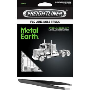 Metal Earth Fascinations Freightliner FLC Long Nose Truck 3D Metal Model Kit Bundle with Tweezers in Kuwait