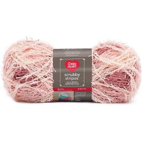Red Heart Peachy Yarn SCRUBBY Stripes, 240 Foot (Pack of 1)