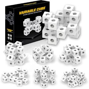 80 قطعة من مكعبات انفينيتي الحسية، مكعبات ربط، العاب بناء تحول مكعب احجية لتخفيف التوتر والقلق، مكعب فيدجيت ثلاثي الابعاد للبالغين والاطفال او اضطراب فرط الحركة ونقص الانتباه والتوحد in Kuwait