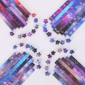 2160 قطعة من شرائط ورق أوريغامي ستار، ورق أوريغامي سكاي سكاي، شريط ورق نجمة أوريغامي لاكي ستار، ورق نجمة أوريغامي للحرف اليدوية DIY in Kuwait