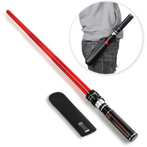 MewduMewdu Light up Saber Toy with Electronic Lights & FX Sound Effect for Kids and Adults, Red LED Light Expandable Saber Toy for Roleplay(Standalone) in Kuwait