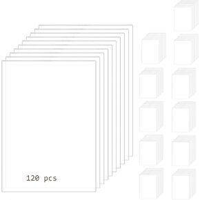 JWMWGZ 120 حزمة من أوراق الأكريليك علامة أكريليك شفافة مقاس 5 × 7 بوصات 0.04 بوصة علامات أكريليك سميكة للمشروعات اليدوية، إطار صورة بديل، حفلة مهرجان الزفاف in Kuwait