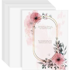 FSWCCK 50 عبوة 8.5 بوصة × 11 بوصة ورق أبيض سميك، ورق ثقيل الوزن باللون الأبيض، ورق سادة سميك للطباعة، 36.3 كجم بطاقات in Kuwait