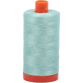 aurifil a1050 – 2830 سادة 50 WT 1422yds بلون النعناع الأخضر MAKO خيط من القطن