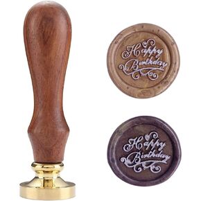 Vintage Bee Wax Seal Stamp,Brass Stamp Wax Sealing Stamps 25mm Removable Copper Seal Wood Handle for Artistic Types, Bee Lovers