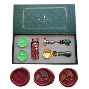 Star Moon Wax Seal Stamp Set, YOSENLING European Style Wax Seal Stamp Kit Gift Box Set, Vintage Personalized Wax Seal Stamp for Letter Cards Invitations (Moon Star)