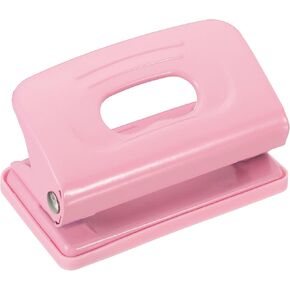 PATIKIL 1/4" 2 Hole Paper Punch, Metal Hole Puncher 8 Sheet Punch Capacity Hole Punch for Office and Home, Pink in Saudi Arabia