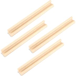 رفوف دومينو خشبية احترافية من 4 قطع، حوامل دومينو متينة للاطفال وكبار السن والبالغين واللاعبين المحترفين in Kuwait