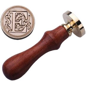 Wax Seal Stamp Kit Classic A-Z 26 Alphabet Initial Letters Sealing Wax Stamp for Envelope (Letter B)