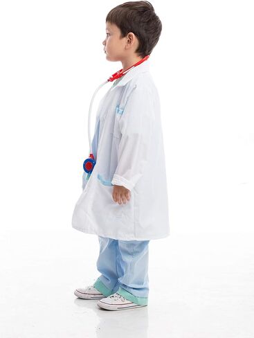 Spooktacular Creations Jr. Doctor Lab Coat Deluxe Kids Toddler Costume Set for Halloween Scrub Dress Up Party in Saudi Arabia