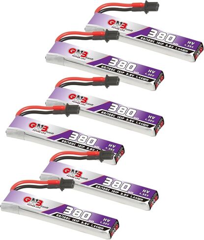 GAONENG 6 قطعة GNB يبو البطارية 1S 380mAh 3.8V 60C 120C A30 موصل ل E-flite بليد BNF إندوتريكس صغيرة نعيق نحى سباق طائرة بدون طيار FPV Quadcoper in Kuwait