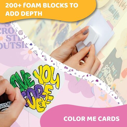 مجموعة ملصقات جدارية مع حرف لامعة | 1350 قطعة | ديكور حائط جمالي للفتيات المراهقات | رائعة للفتيات بعمر 11 12 13 14 15 سنة | مطبوعات جدارية مثالية | ديكور حائط لطيف لغرفة السكن الجامعي in Kuwait